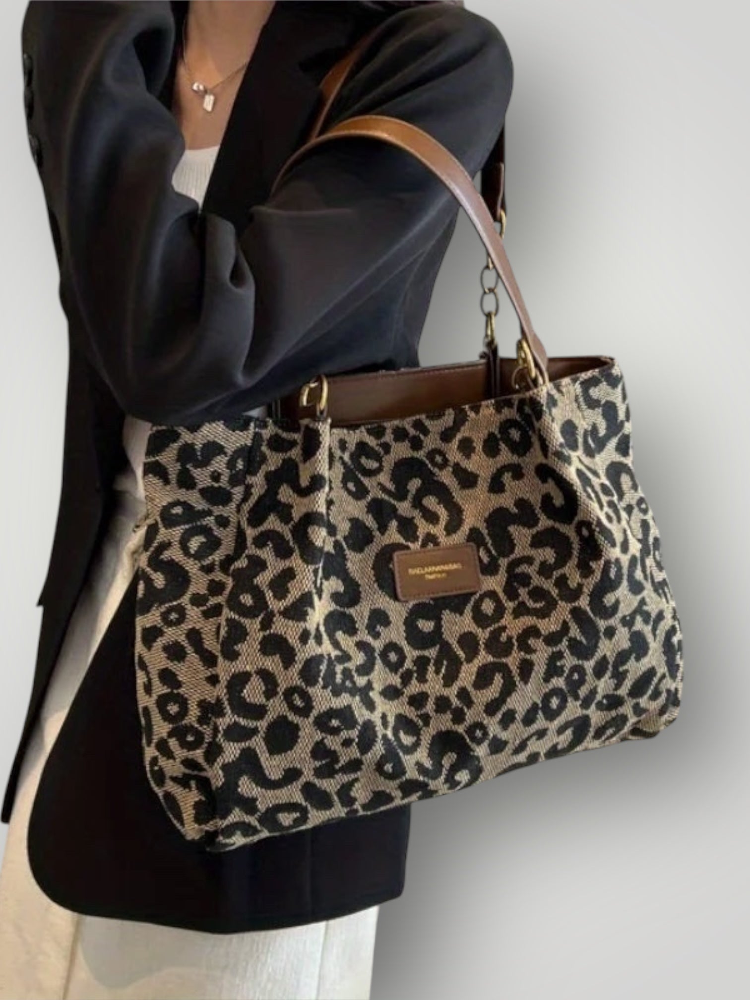 Leonara | Leopard Print Tote Bag