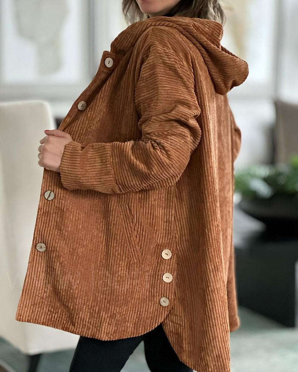 Cordia - Corduroy Jacket with Hood