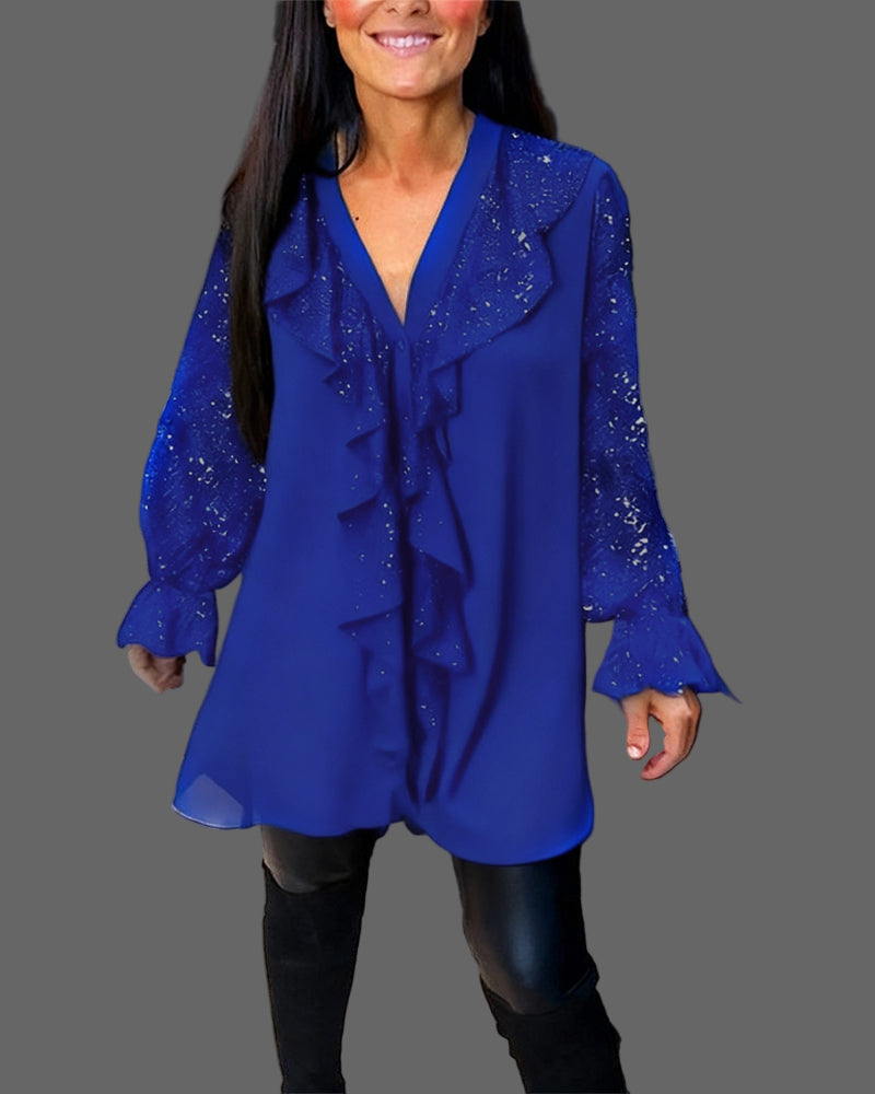 loose, solid-colored t-shirts with ruffles