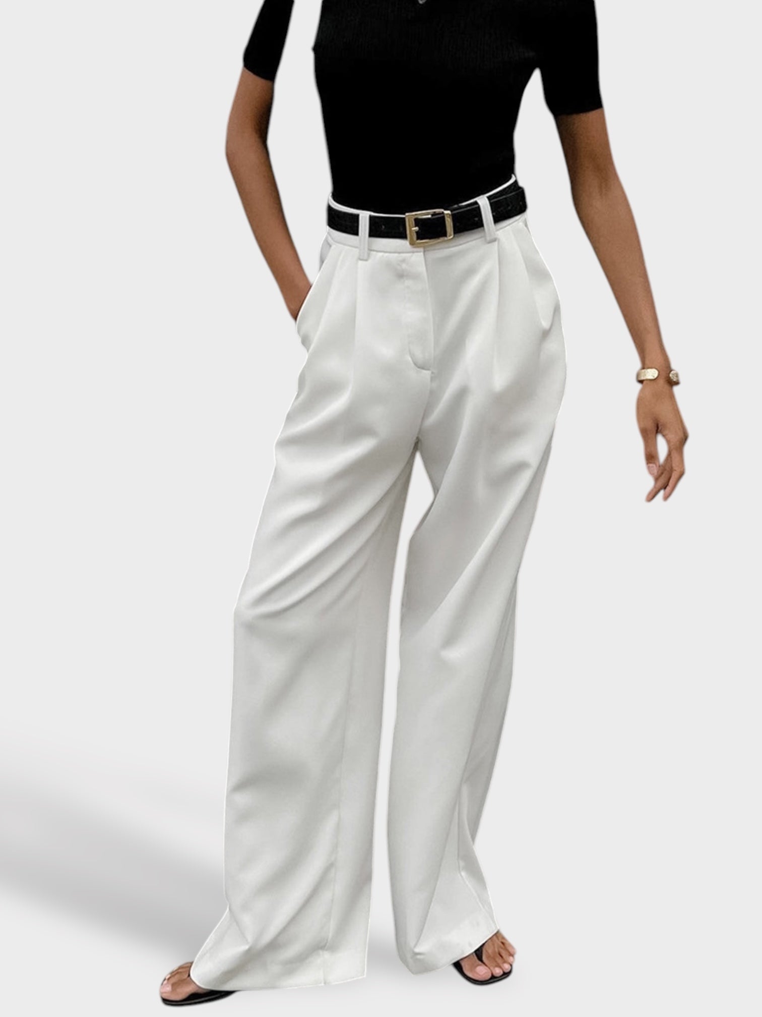 Iris | Solid Wide Leg Pants