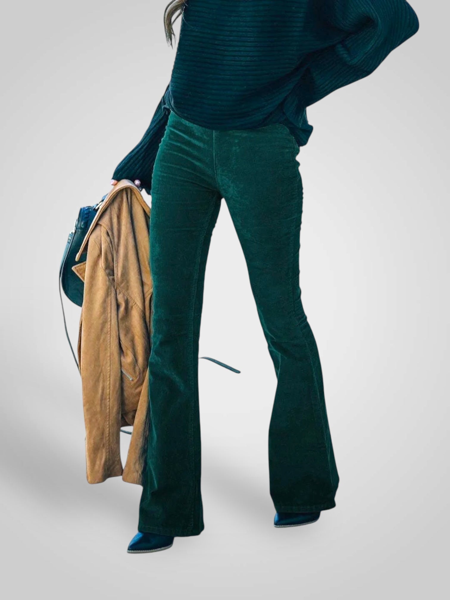 Nedda | High Waist Flare Pants - Stretch Fit