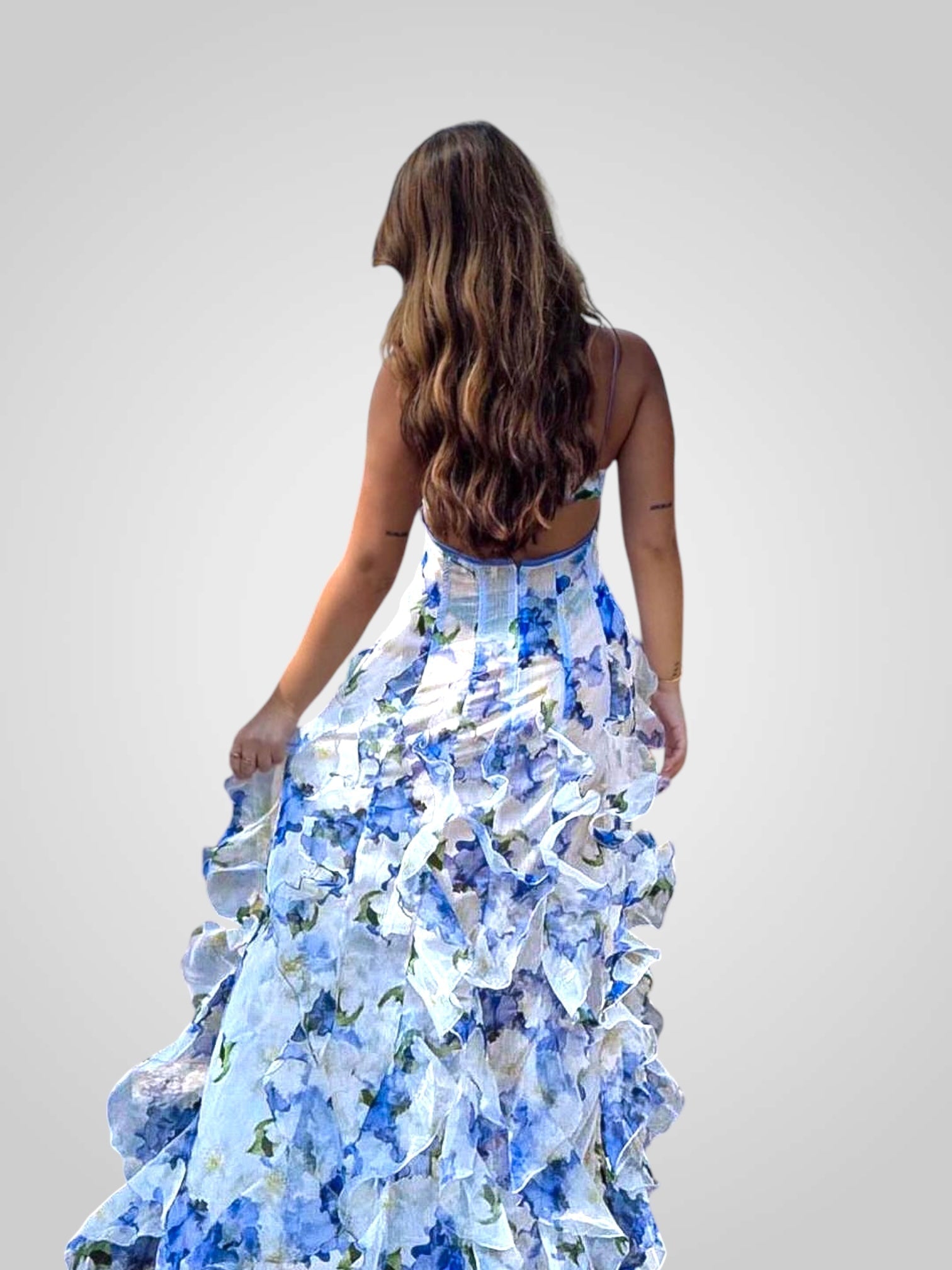 Background | Ruffled Floral Dress