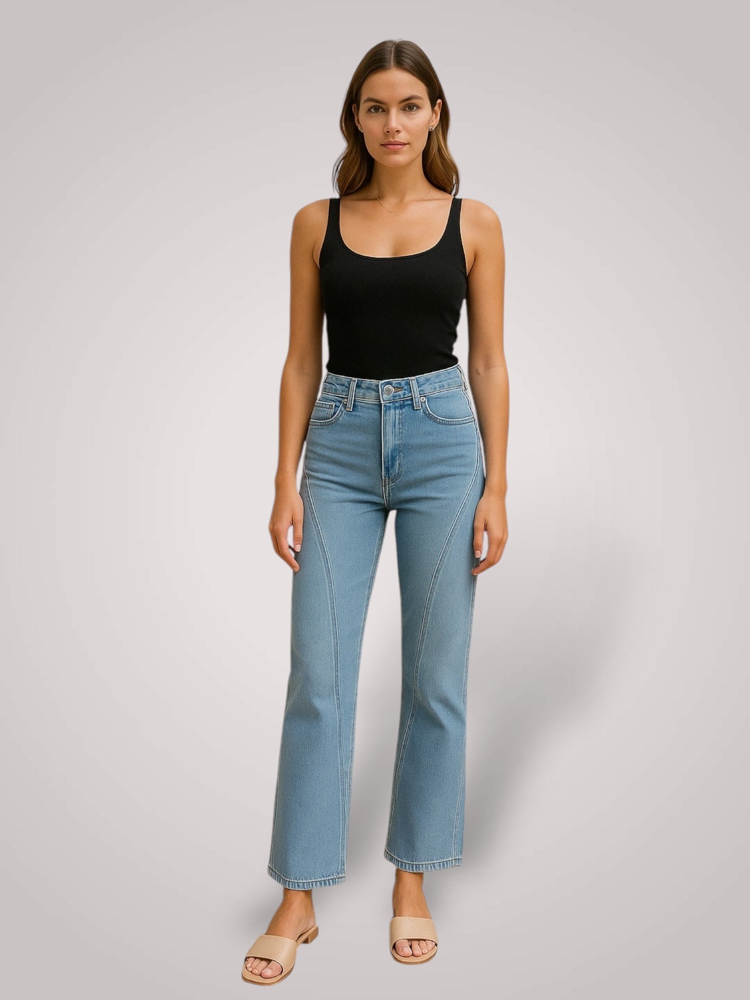 Lova | Mid-Rise Wide Leg Jeans