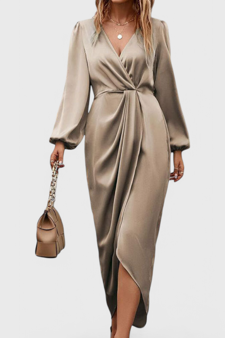 Giada Long Satin Dress