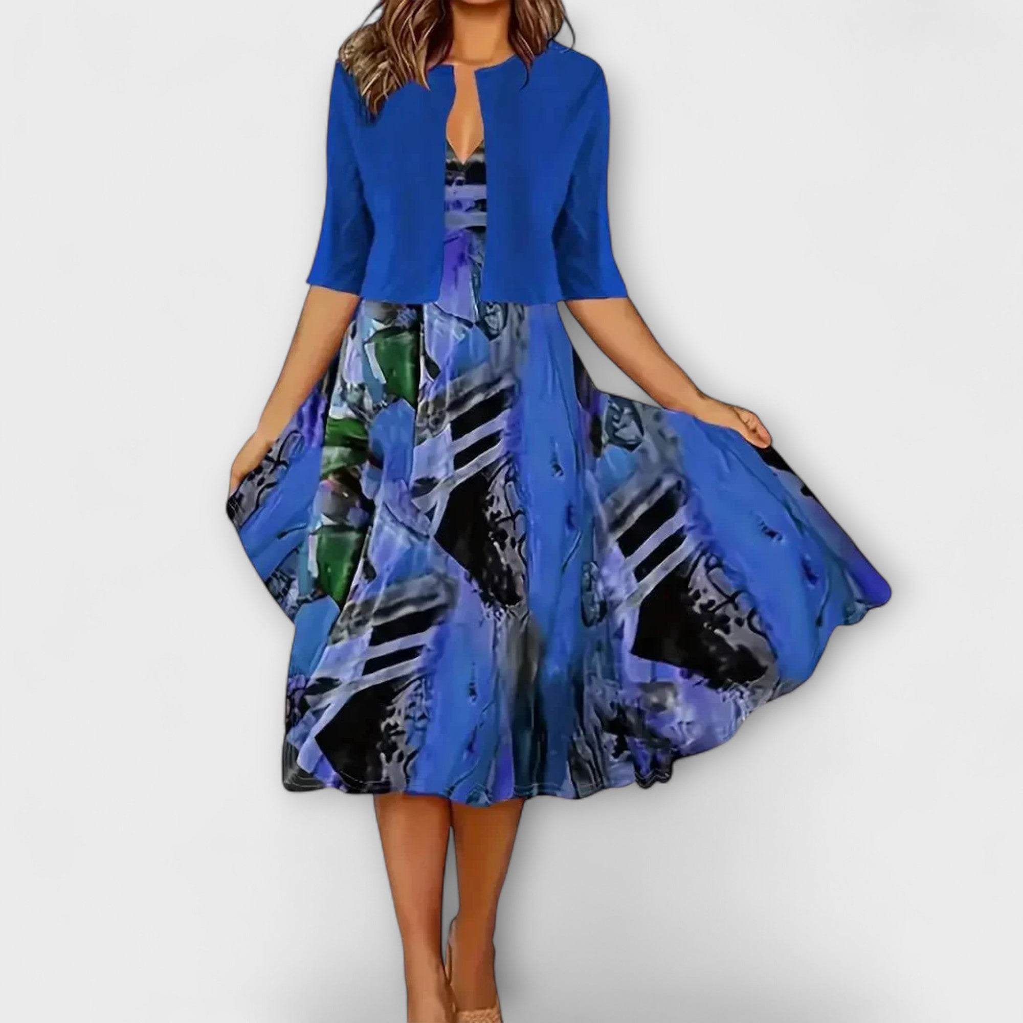 Women's Midi Dress with Blazer