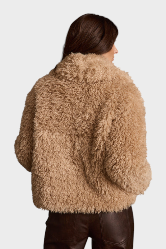 Suki | Camel Fur Jacket