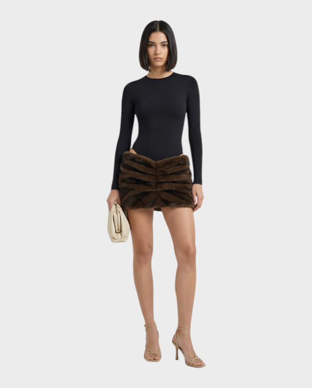 Naya | Faux Fur Mini Skirt