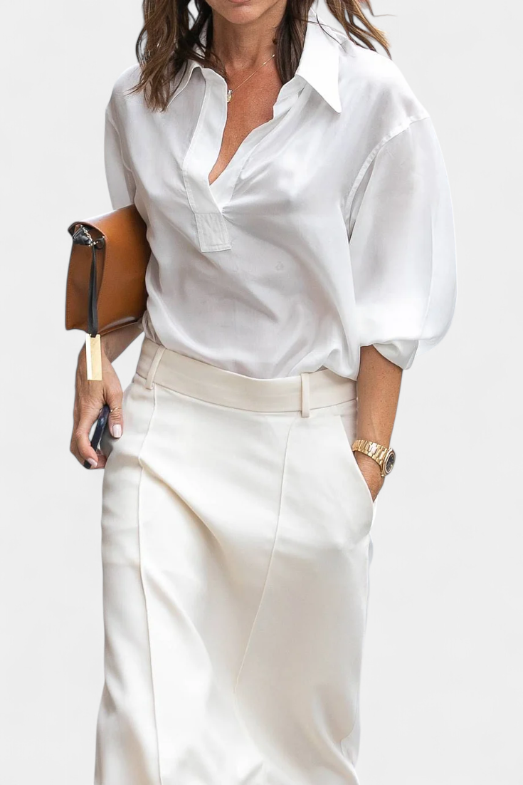 Ada H-Line Skirt Monochrome with Modern Urban Style