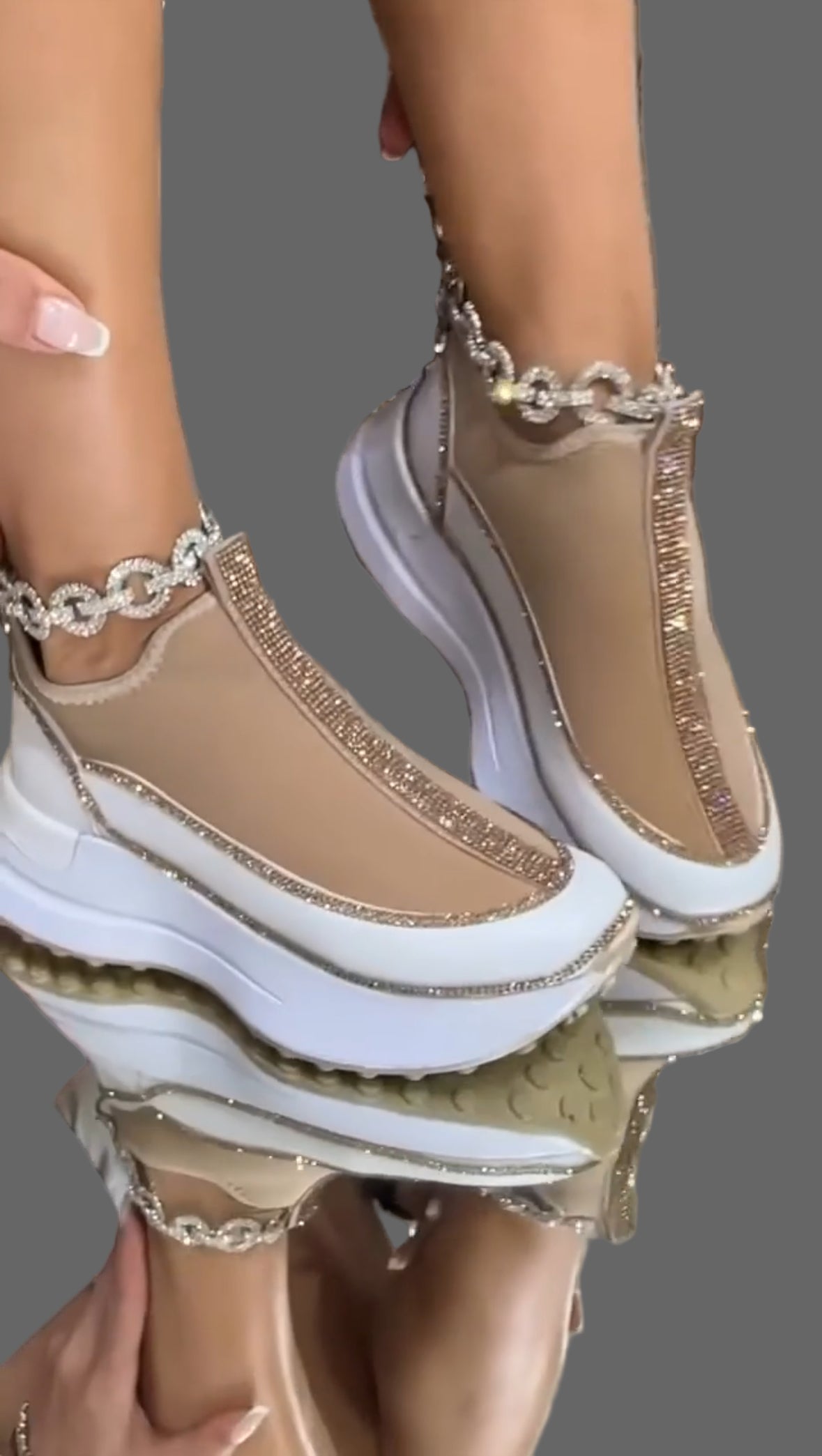 Kelsy - Chunky Glitters Sneakers