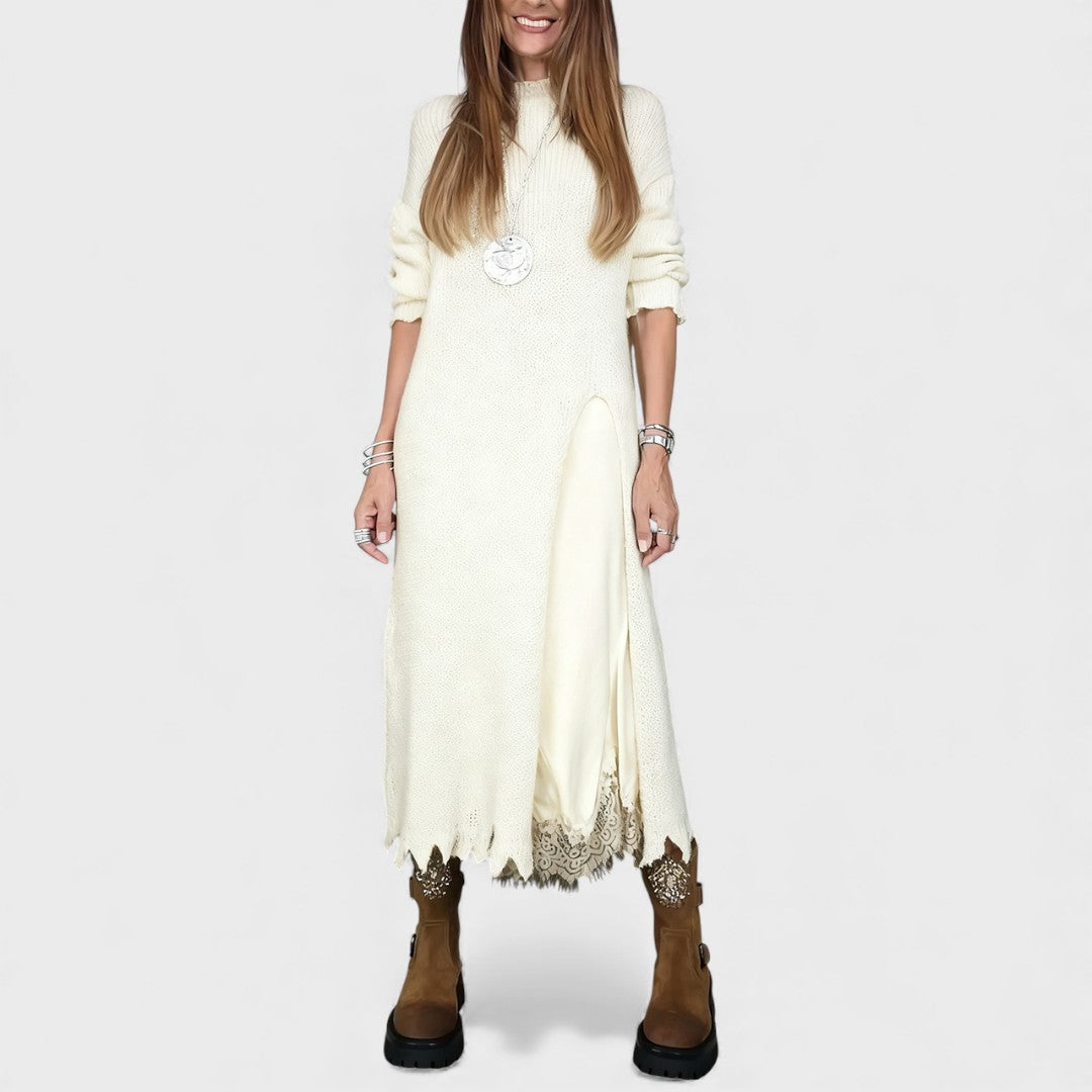 Lena | elegant long knitted dress