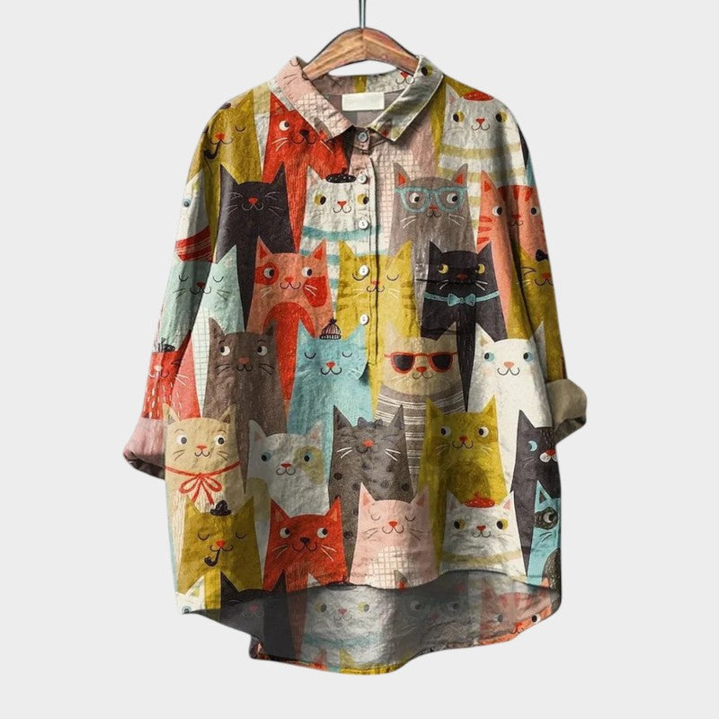 Astrid — Premium Blouse with Lace Trim