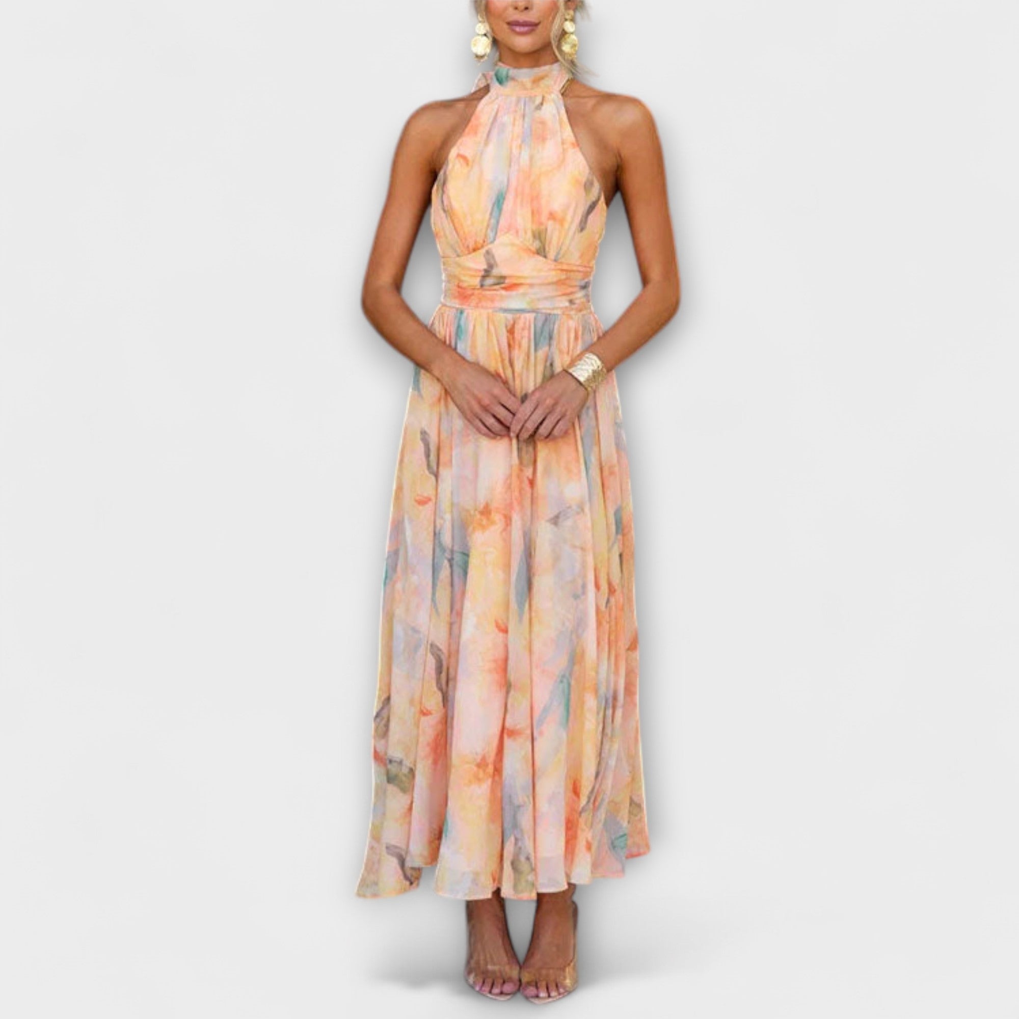 Watercolor Maxi Dress