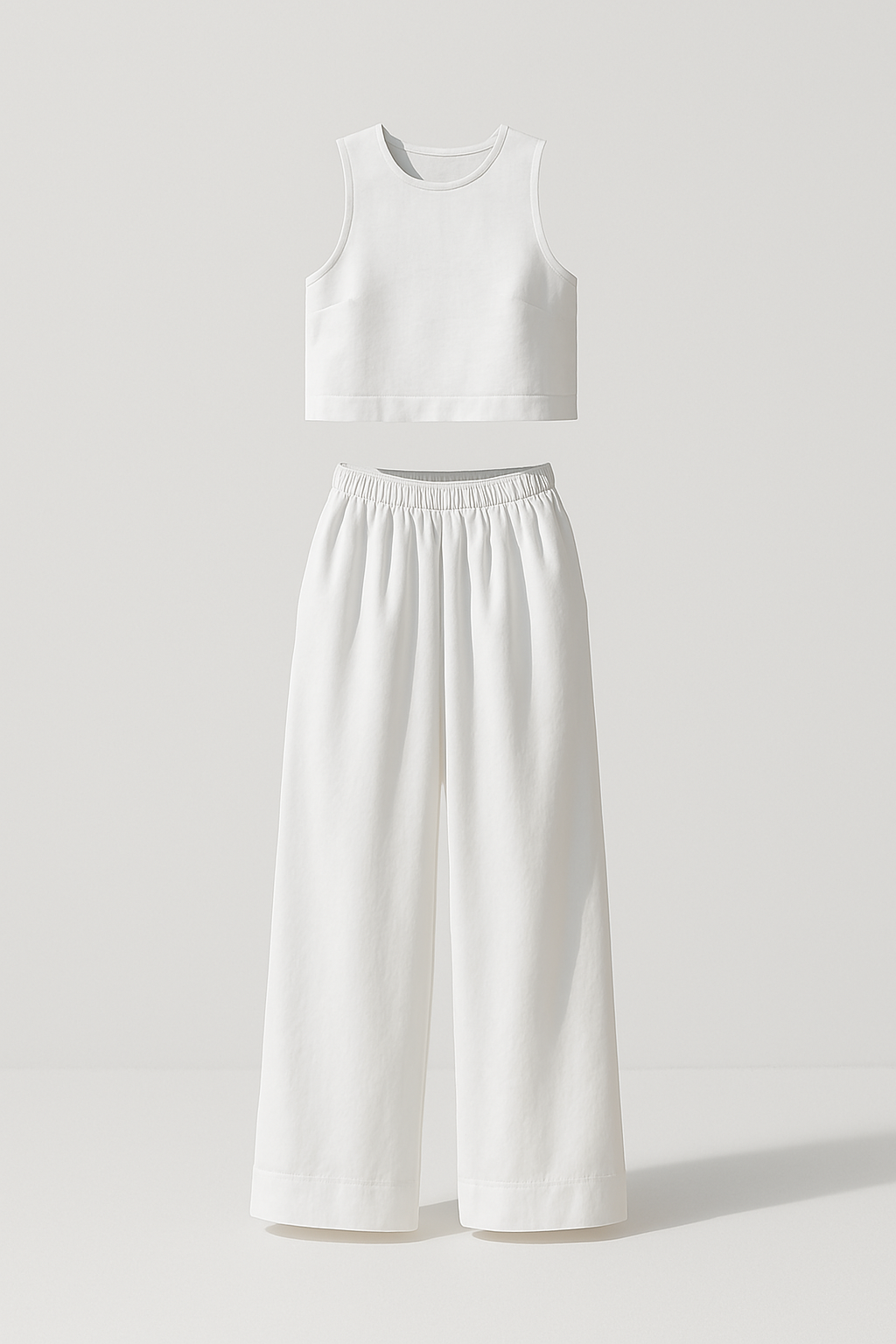 Avelina Minimalist Set in Lightweight Cotton and Linen