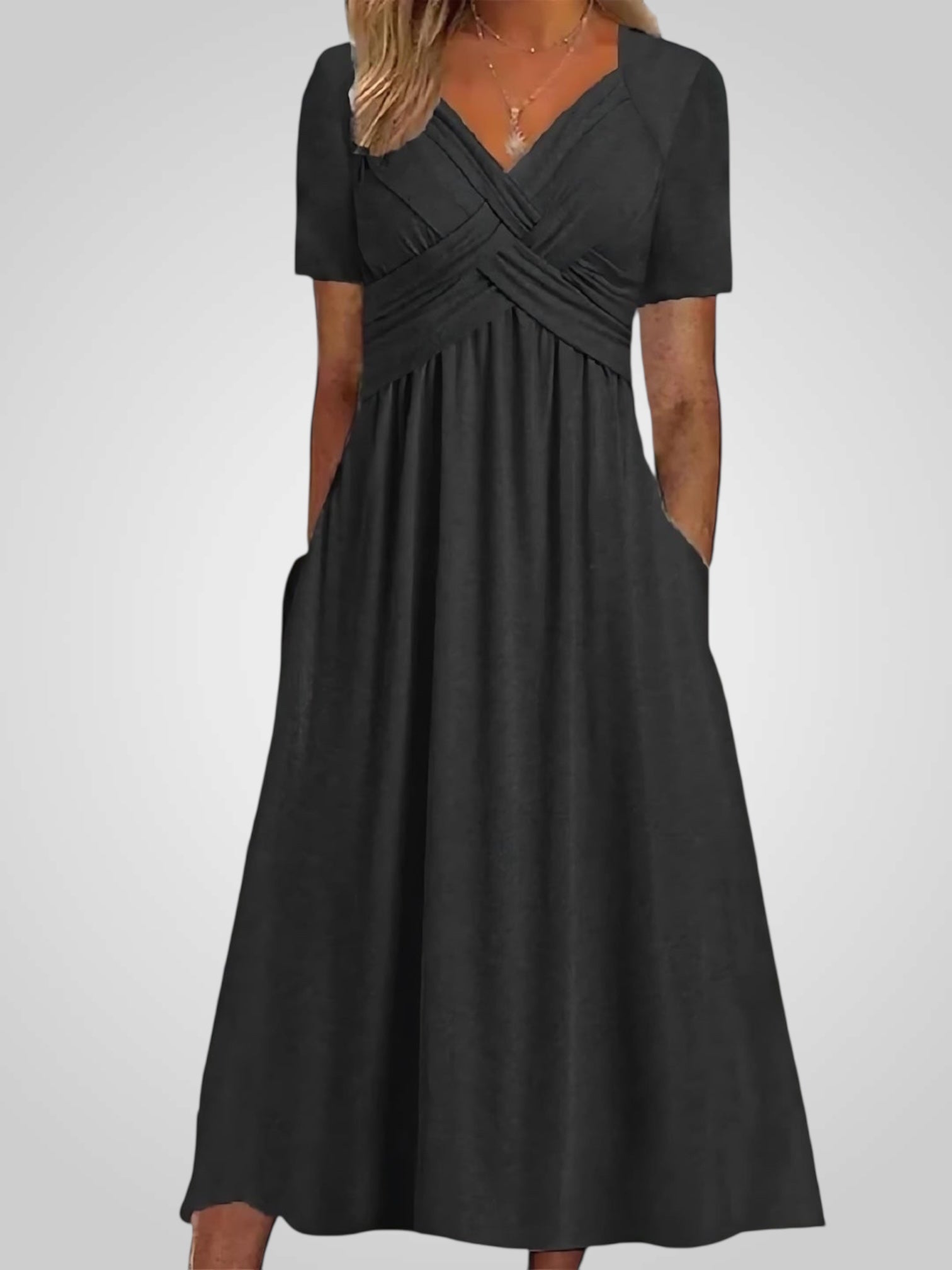 Carmen | Midi Dress with Belly Cover