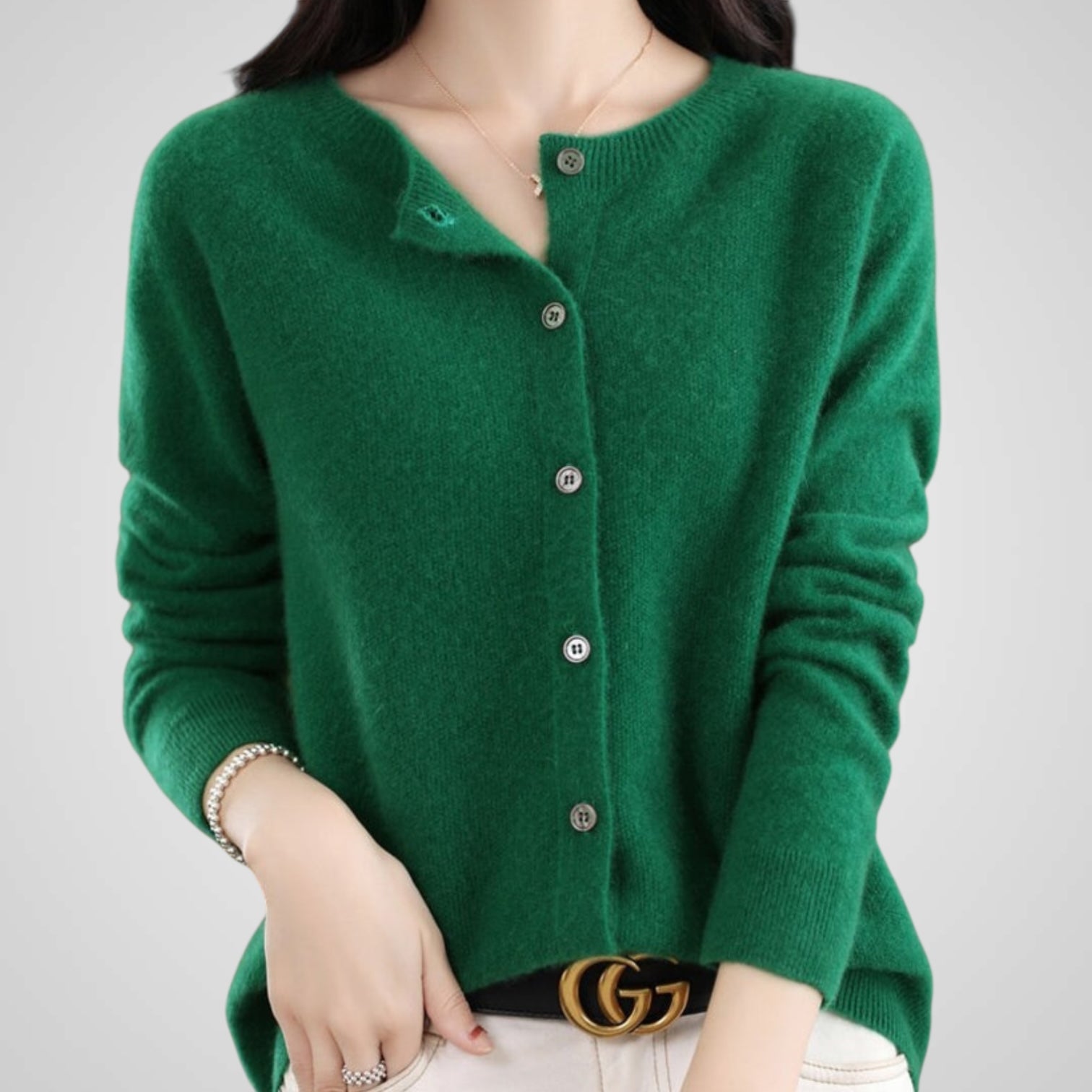 Reva | Pure Wool & Cashmere Cardigan Sweater