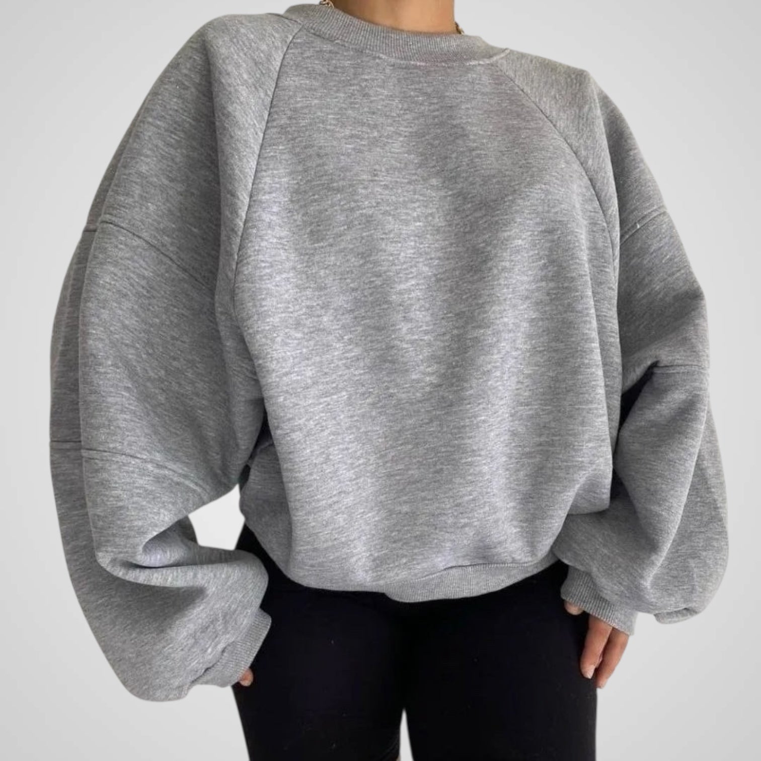 Carol | Women's Wide Round Neck Long Sleeve Sweater