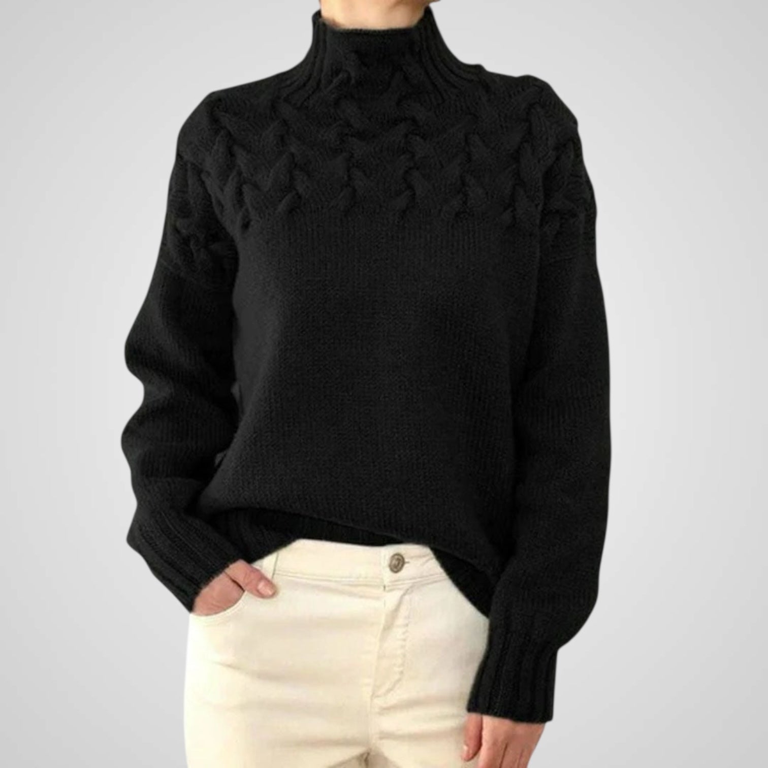 Cash | Ladies Knitted Cashmere Zhivago Sweater
