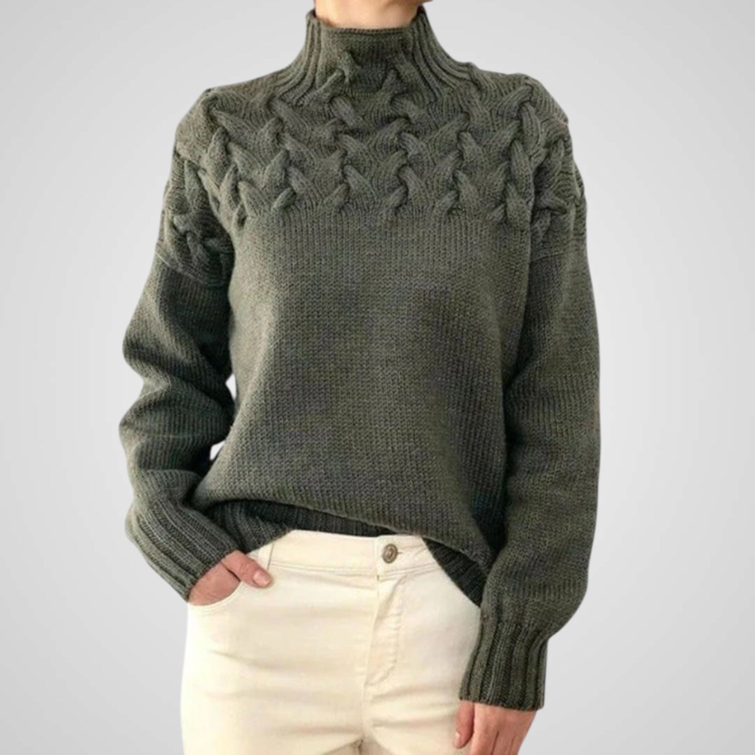 Cash | Ladies Knitted Cashmere Zhivago Sweater