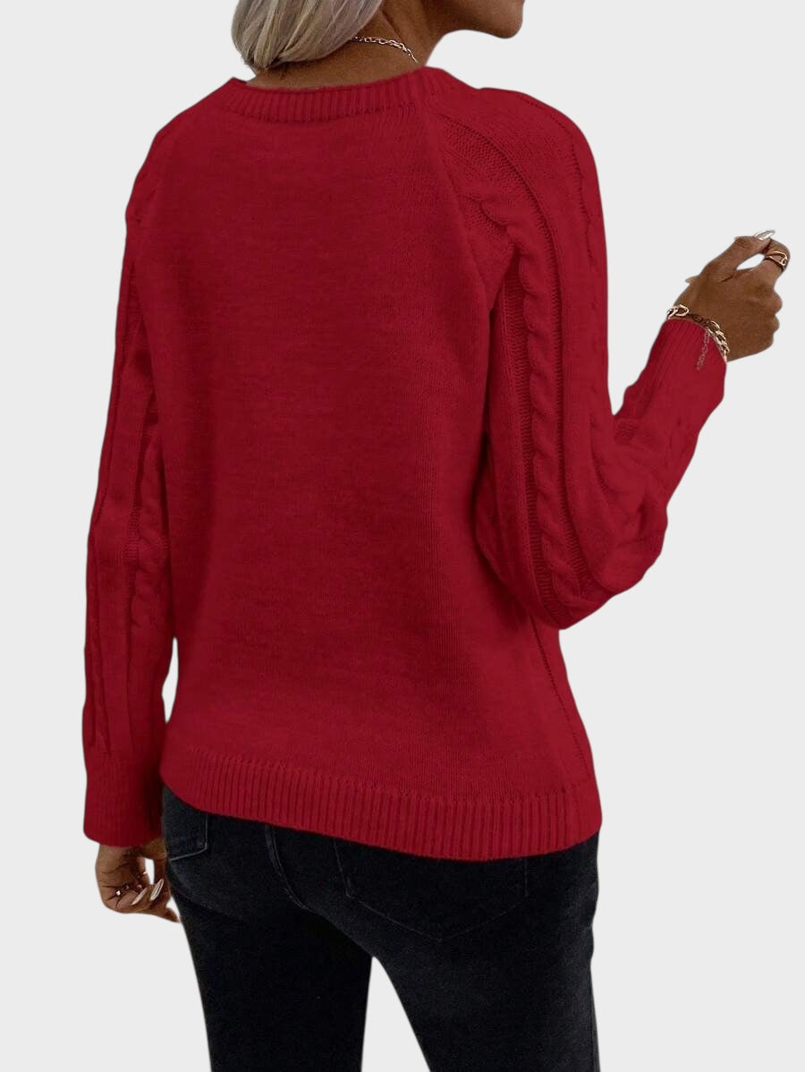 Clara – Knitted Sweater with Buttons