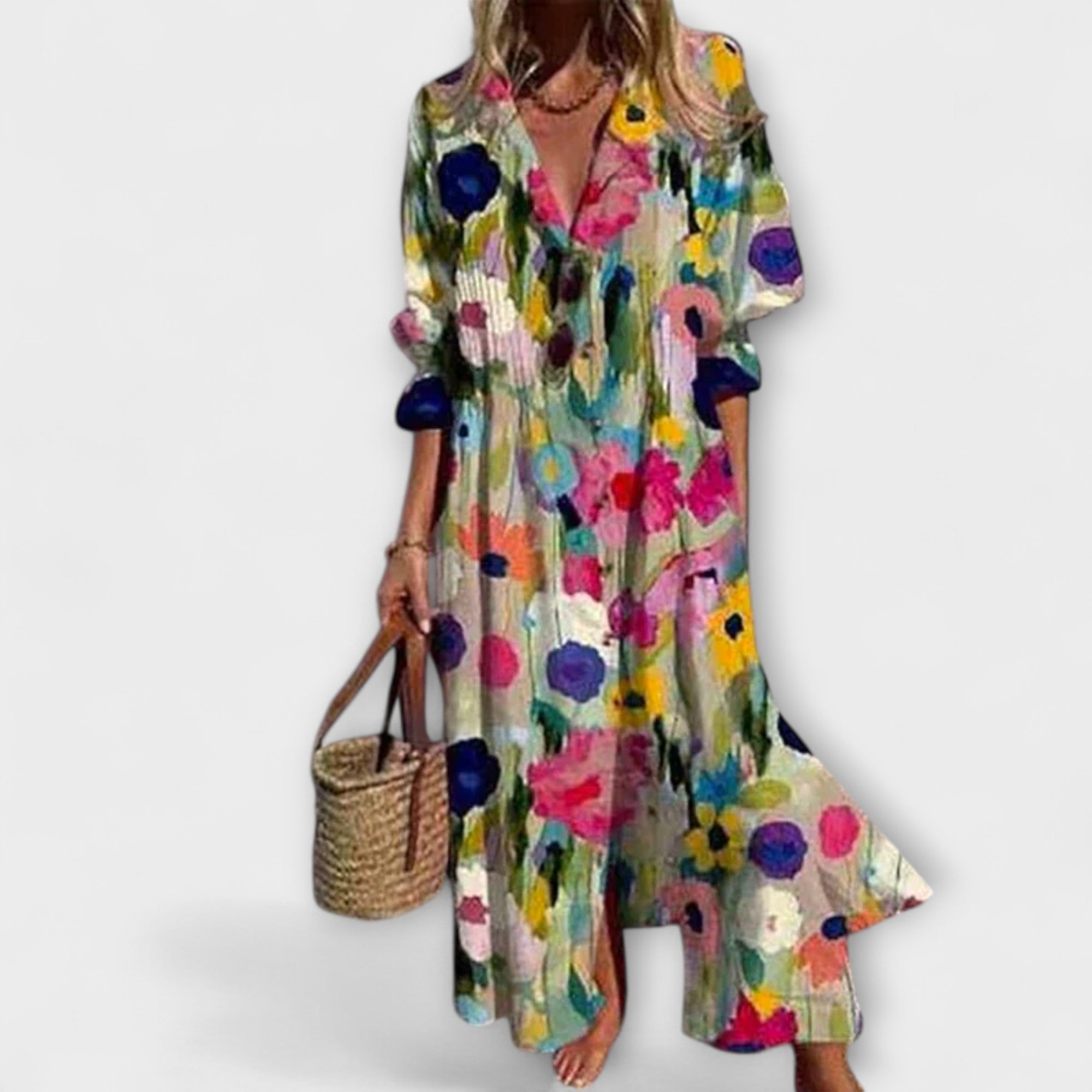 Lila — Attractive Maxi Dress That Covers the Belly