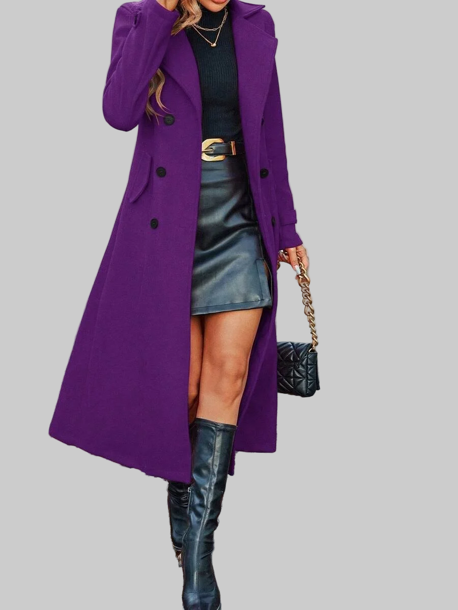 Mila double-breasted wool coat