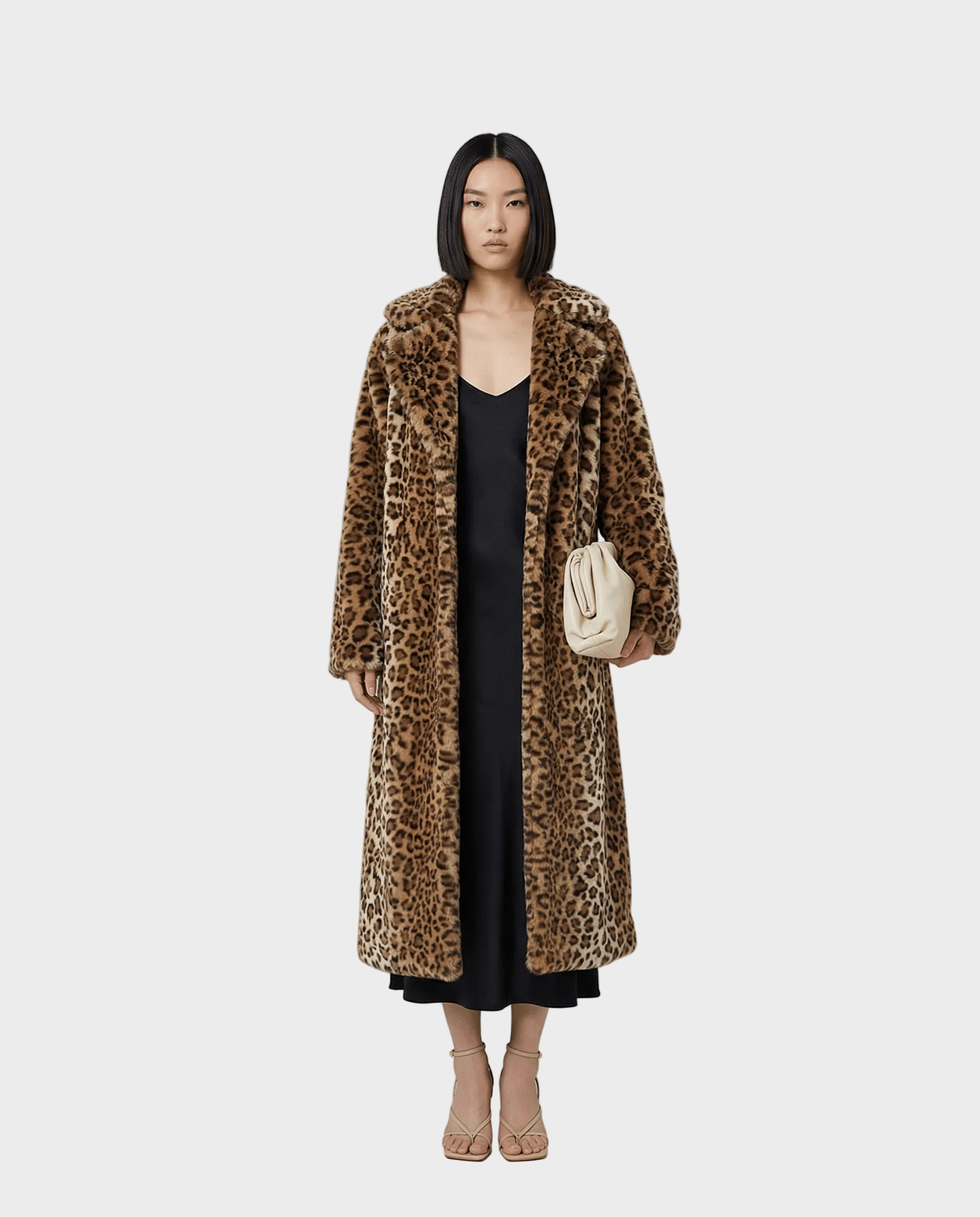 Aurelia Faux Fur Coat Leopard