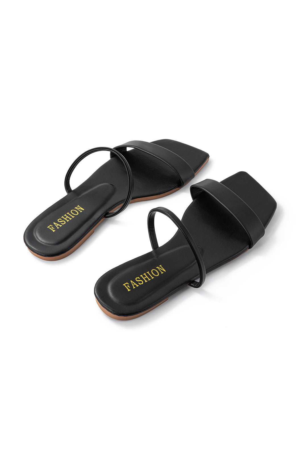 Basic Flat sandals with square toe