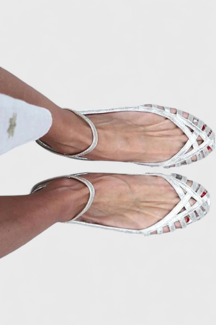 Sofica Sandals with ankle strap silver